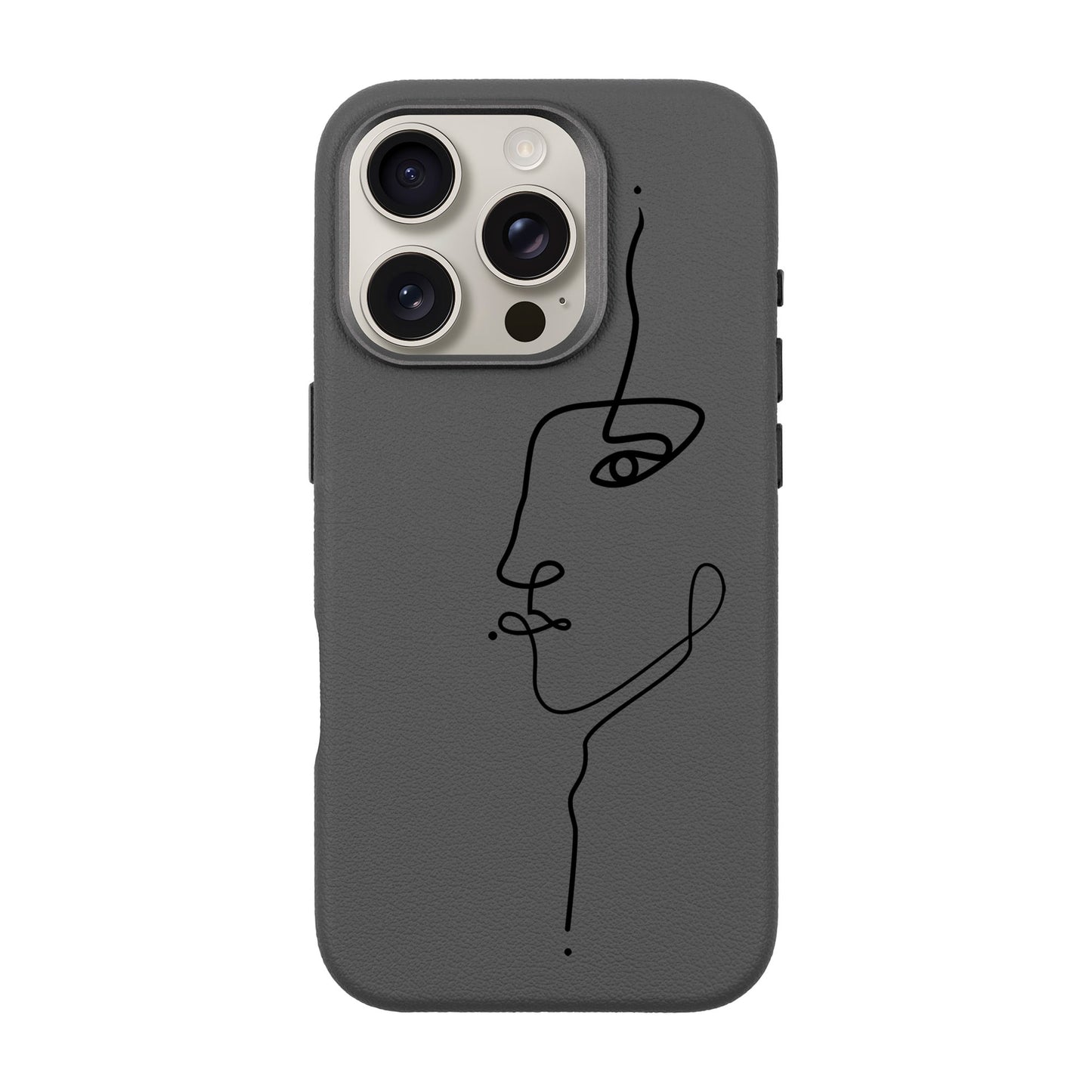 FACE-iPhone 16 Pro Leather Premium Kılıf MagSafe Özellikli
