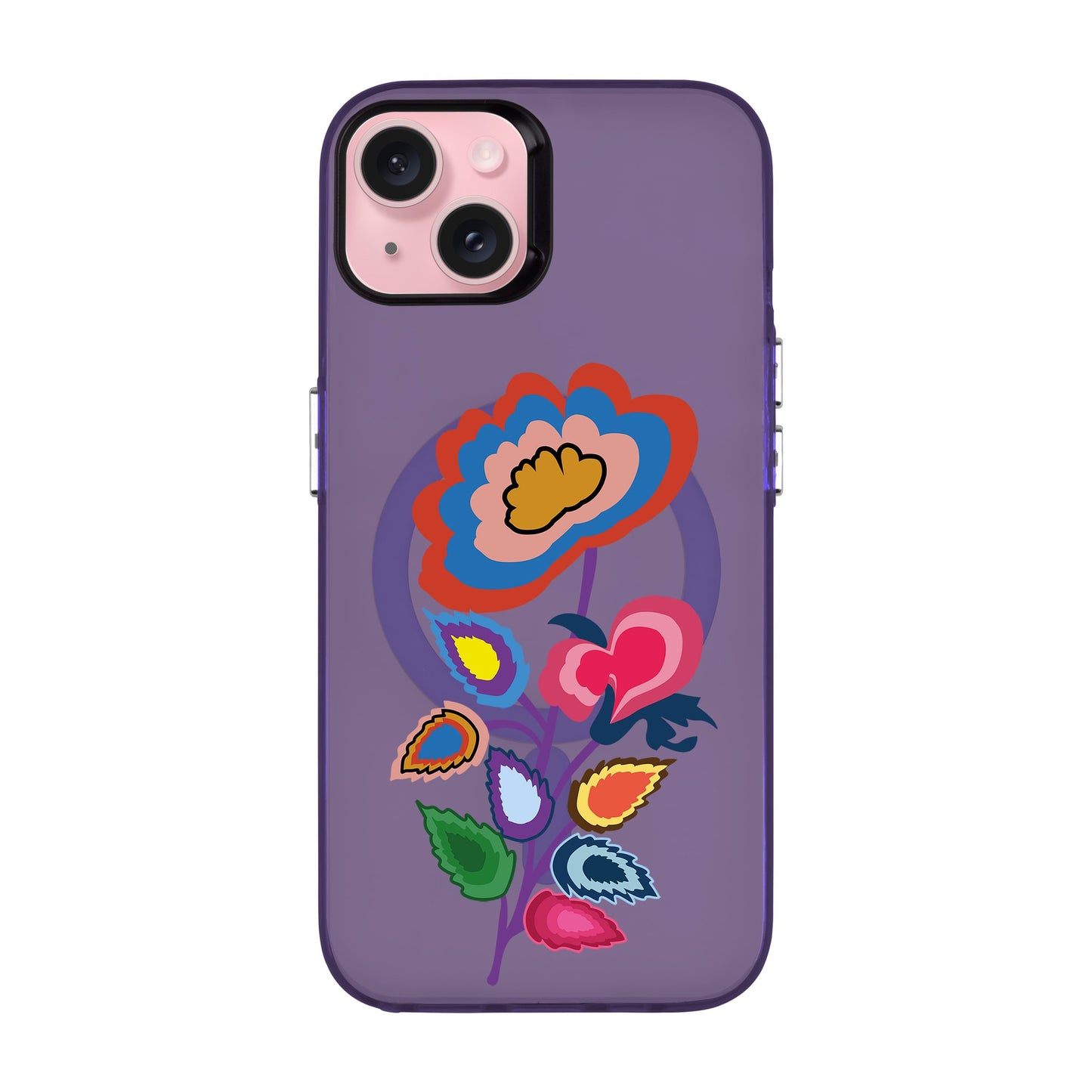 KNITTED FLOWER-iPhone 15 Plus Hold Kılıf MagSafe Özellikli