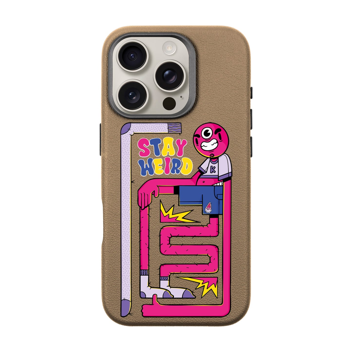 OG TOOTHY-iPhone 16 Pro Leather Premium Kılıf MagSafe Özellikli