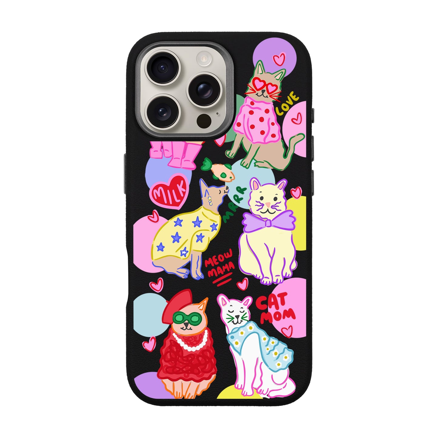 CAT MOM-iPhone 16 Pro Max Leather Premium Kılıf MagSafe Özellikli