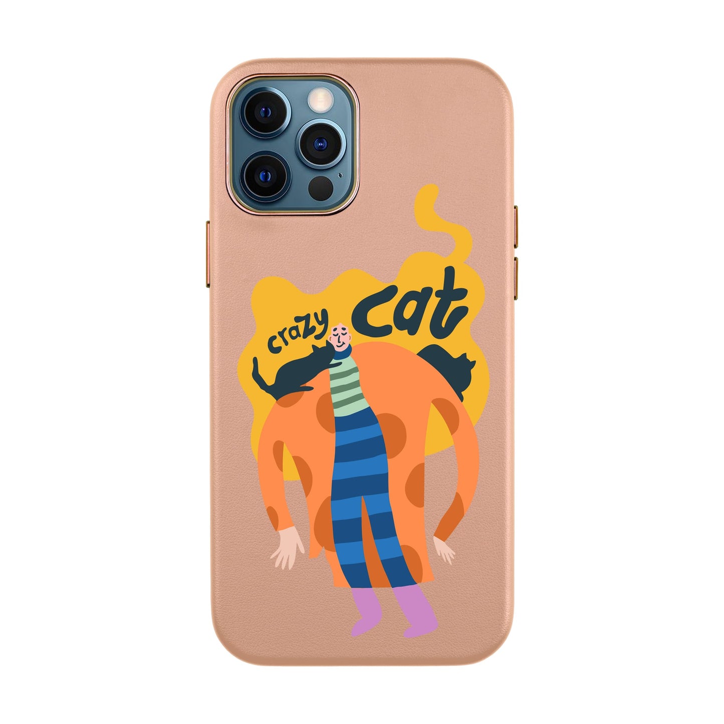 CRAZY CAT-iPhone 11 Pro Max Leather Kılıf