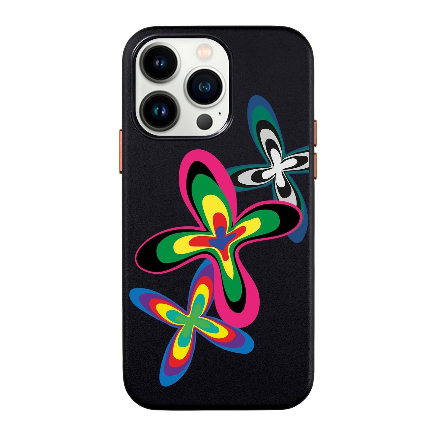 COLOR FLOWER-iPhone 13 Pro Max Leather Kılıf