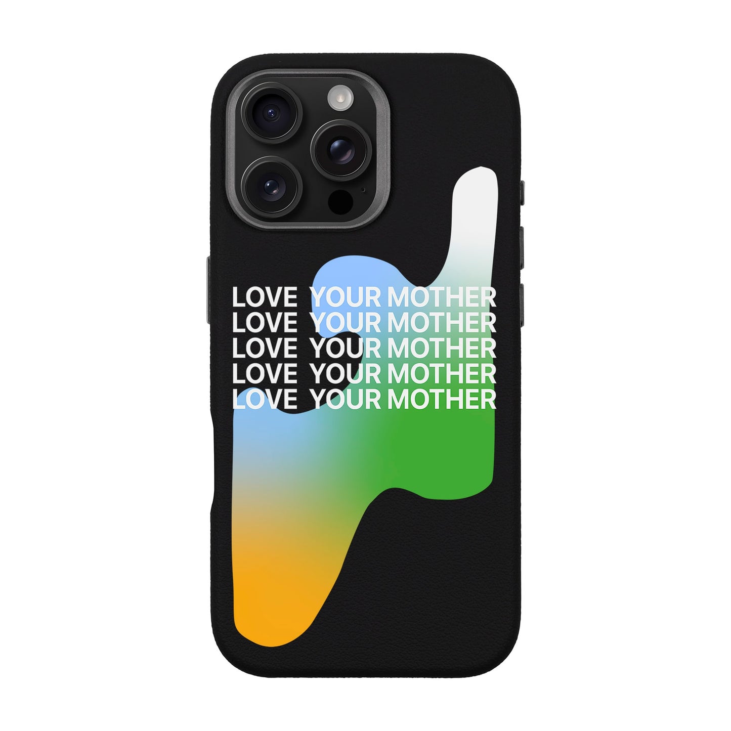 LOVE YOUR MOTHER-iPhone 16 Pro Max Leather Premium Kılıf MagSafe Özellikli