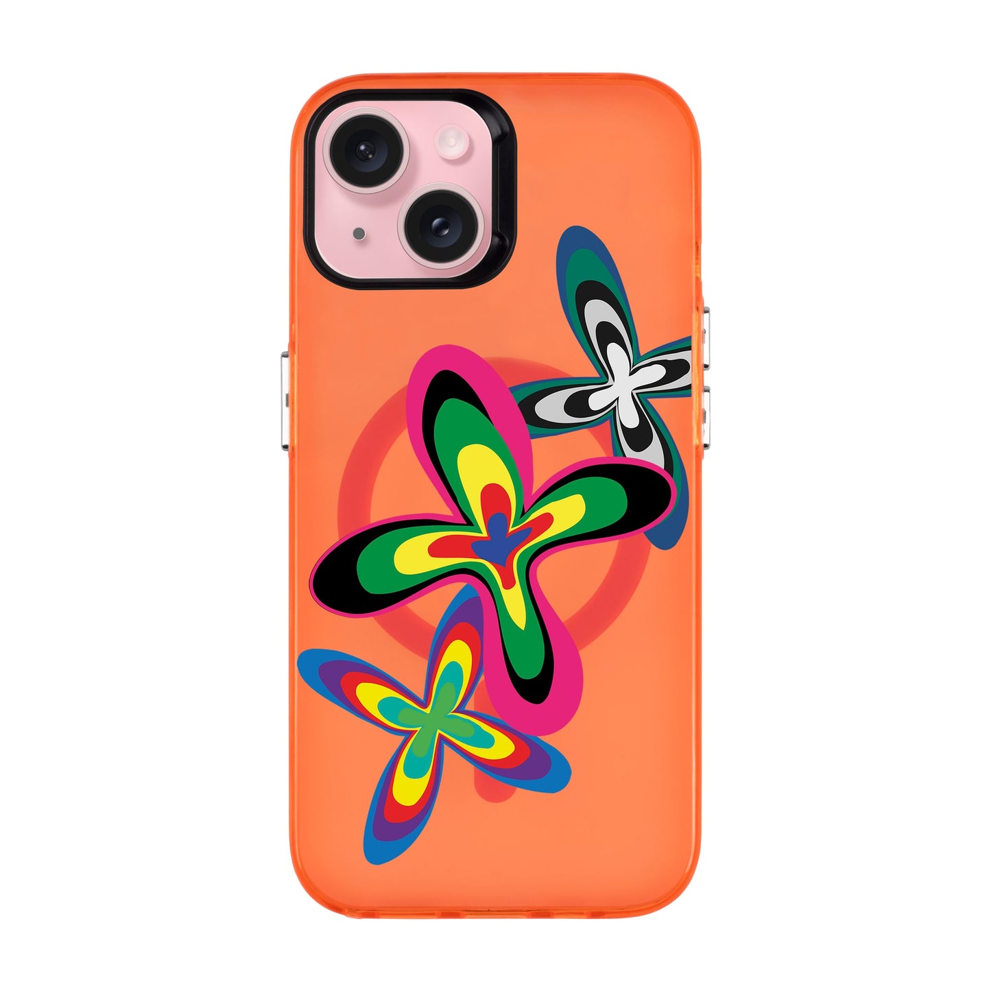 COLOR FLOWER-iPhone 15 Hold Kılıf MagSafe Özellikli