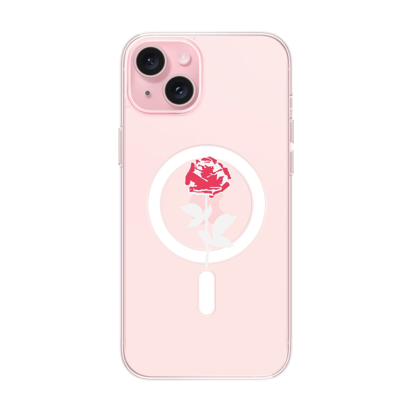 NATUREL ROSE-iPhone 15 Plus Solid Kılıf MagSafe Özellikli