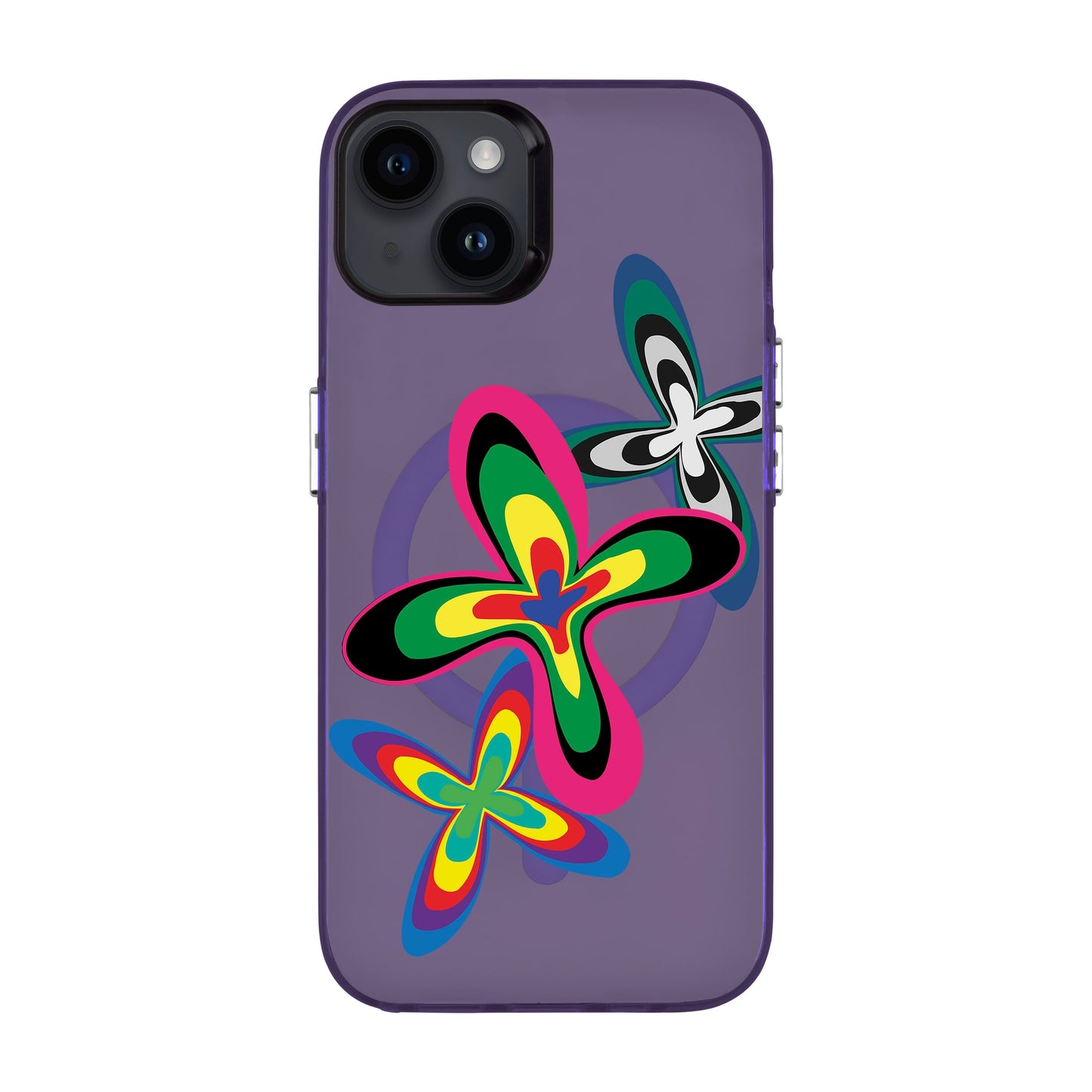 COLOR FLOWER-iPhone 14 Plus Hold Kılıf MagSafe Özellikli