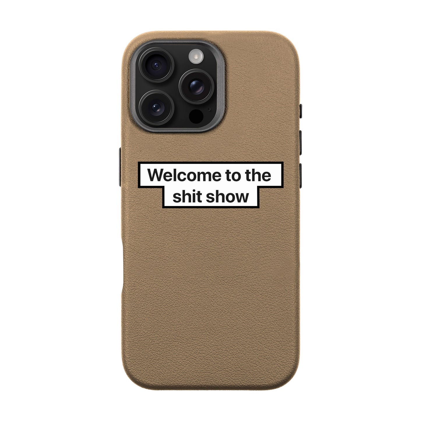 WELCOME-iPhone 16 Pro Max Leather Premium Kılıf MagSafe Özellikli