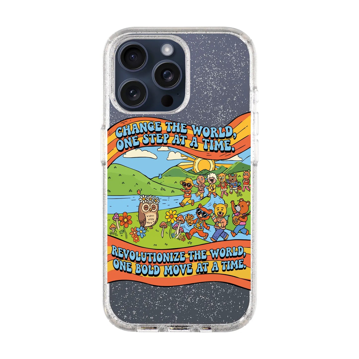 CHANGE THE WORLD-iPhone 15 Pro Max Shiny Kılıf MagSafe Özellikli
