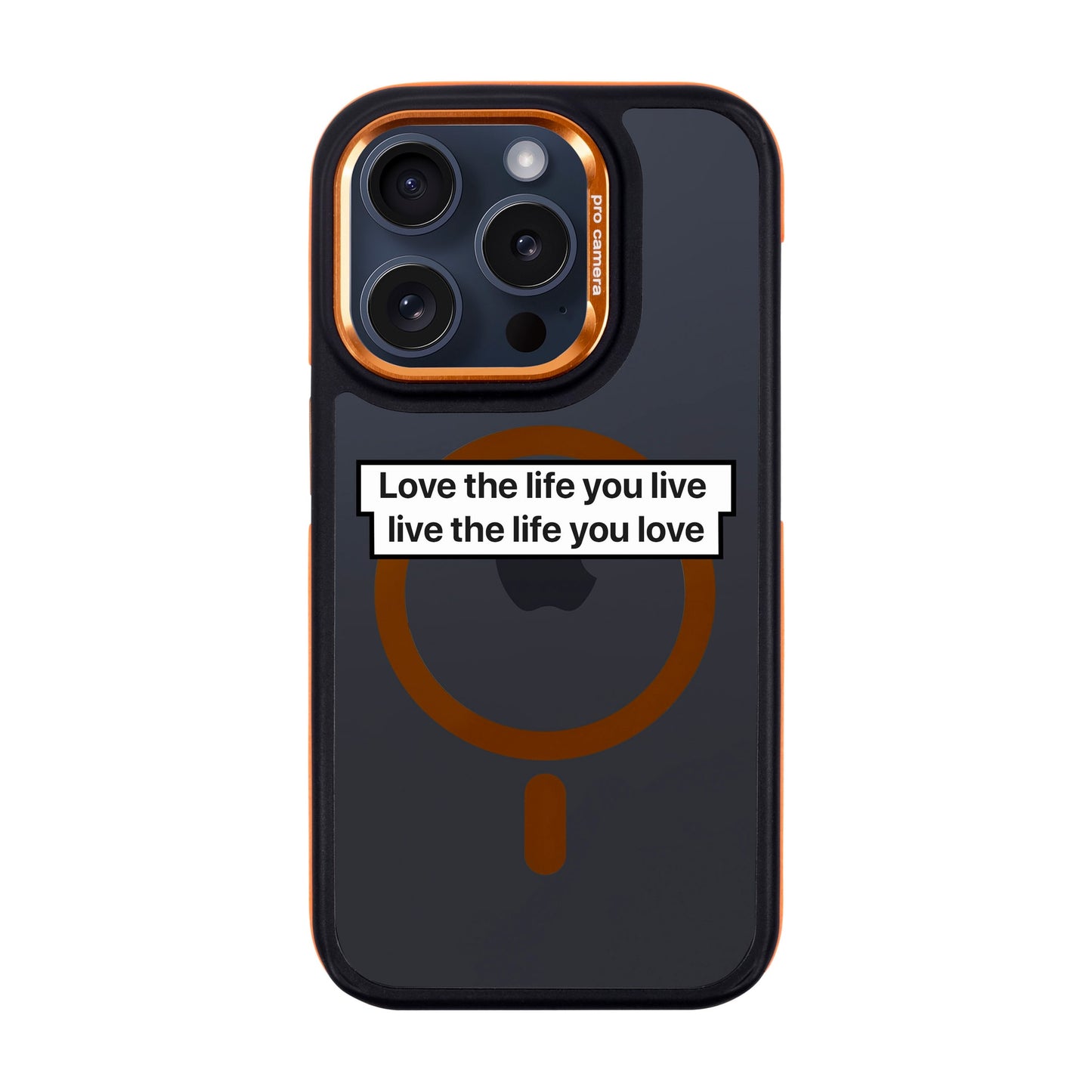 LOVE THE LIFE-iPhone 15 Pro Dark Kılıf MagSafe Özellikli