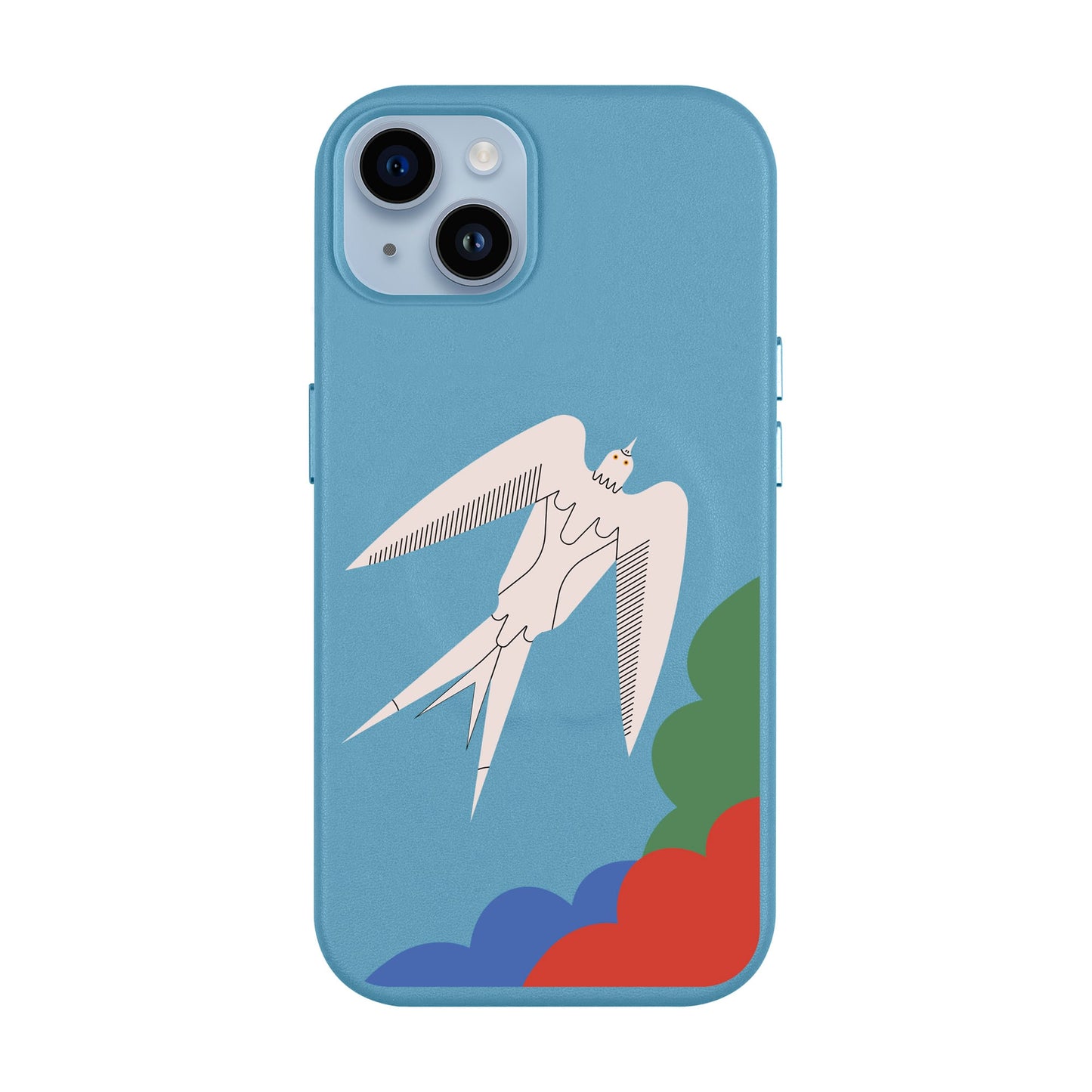 L’OISEAU LIBRE-iPhone 14 Plus Leather Kılıf MagSafe Özellikli