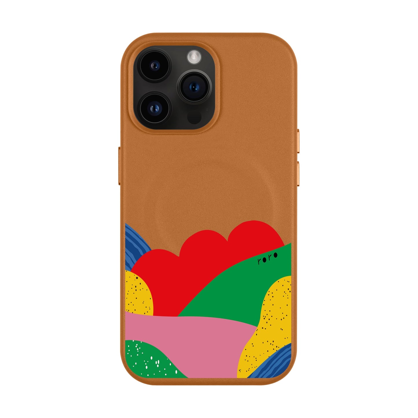 FLAG-iPhone 14 Pro Max Leather Kılıf MagSafe Özellikli