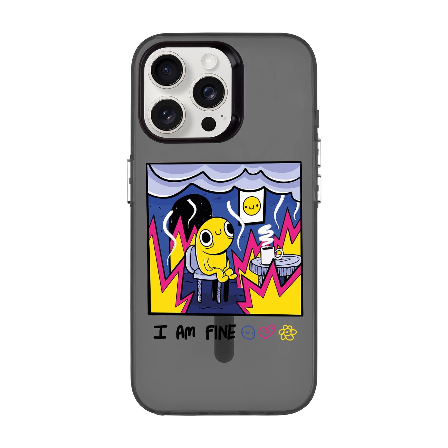 I AM FINE-iPhone 15 Pro Max Hold Kılıf MagSafe Özellikli