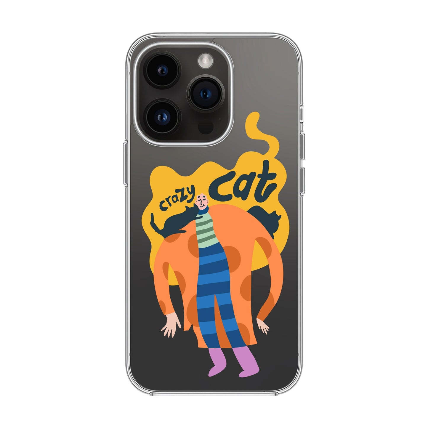 CRAZY CAT-iPhone 14 Pro Solid Kılıf