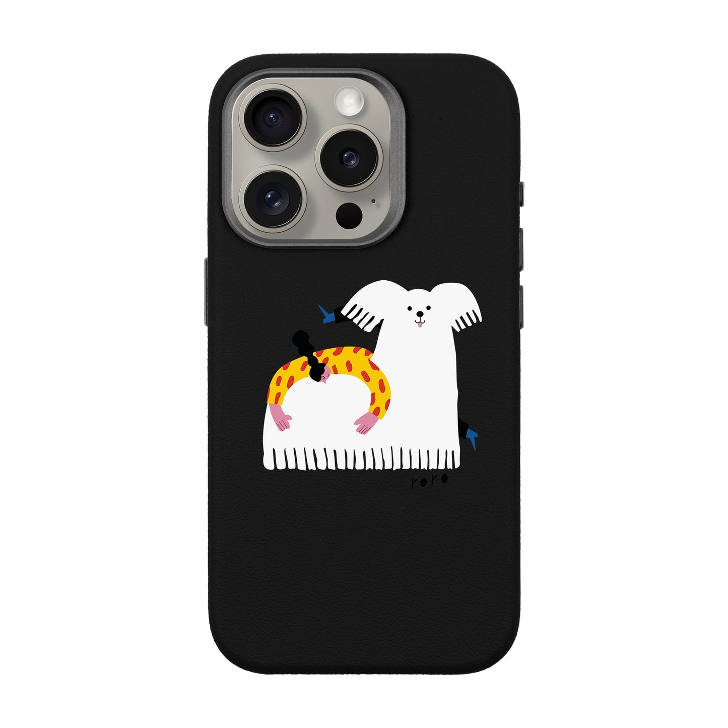 FANCY DOG-iPhone 15 Pro Leather Premium Kılıf MagSafe Özellikli