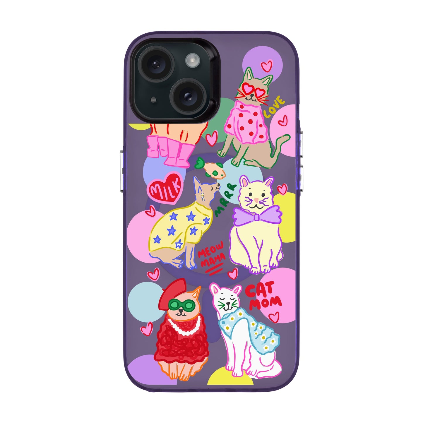 CAT MOM-iPhone 15 Hold Kılıf MagSafe Özellikli