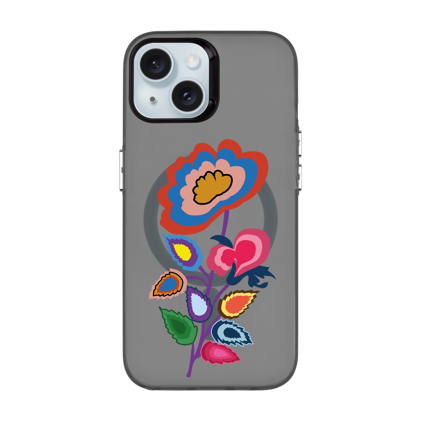KNITTED FLOWER-iPhone 15 Hold Kılıf MagSafe Özellikli
