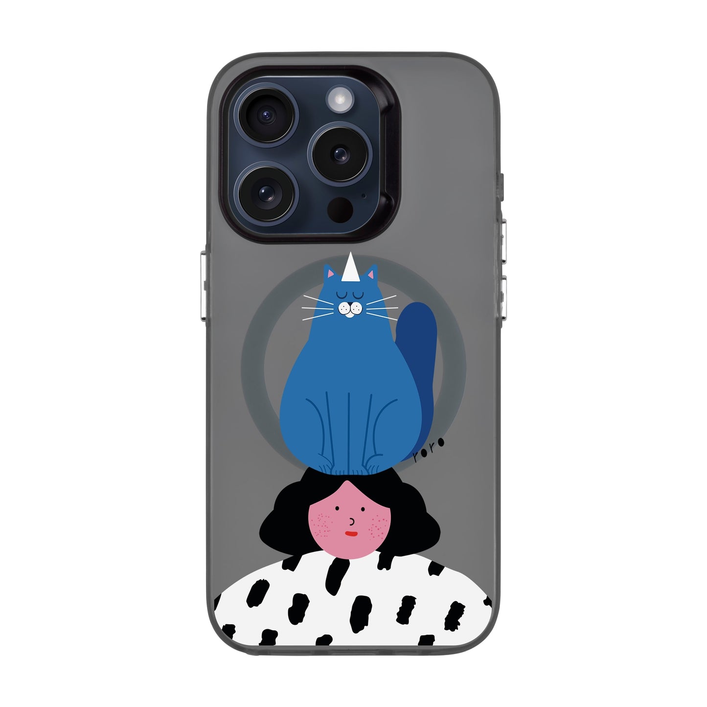 NAUGHTY CAT-iPhone 15 Pro Hold Kılıf MagSafe Özellikli