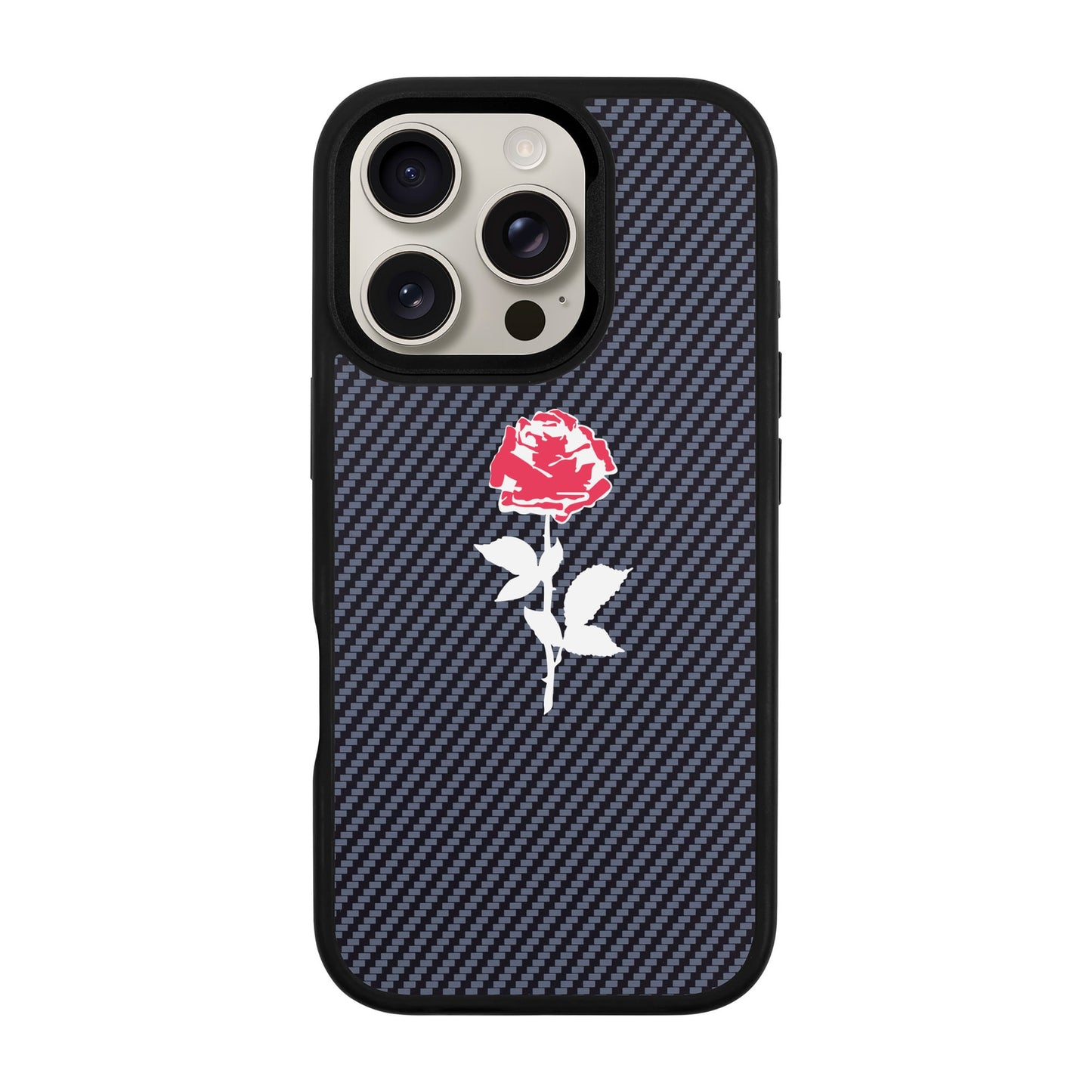 NATUREL ROSE-iPhone 16 Pro Plaid Kılıf MagSafe Özellikli