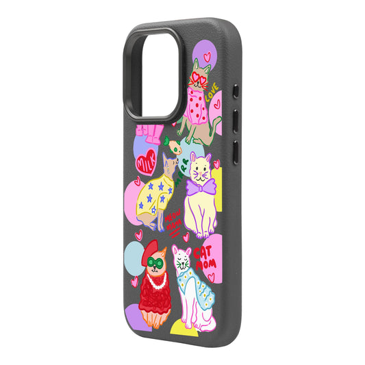 CAT MOM-Leather Premium Kılıf MagSafe Özellikli - iPhone 16 Plus