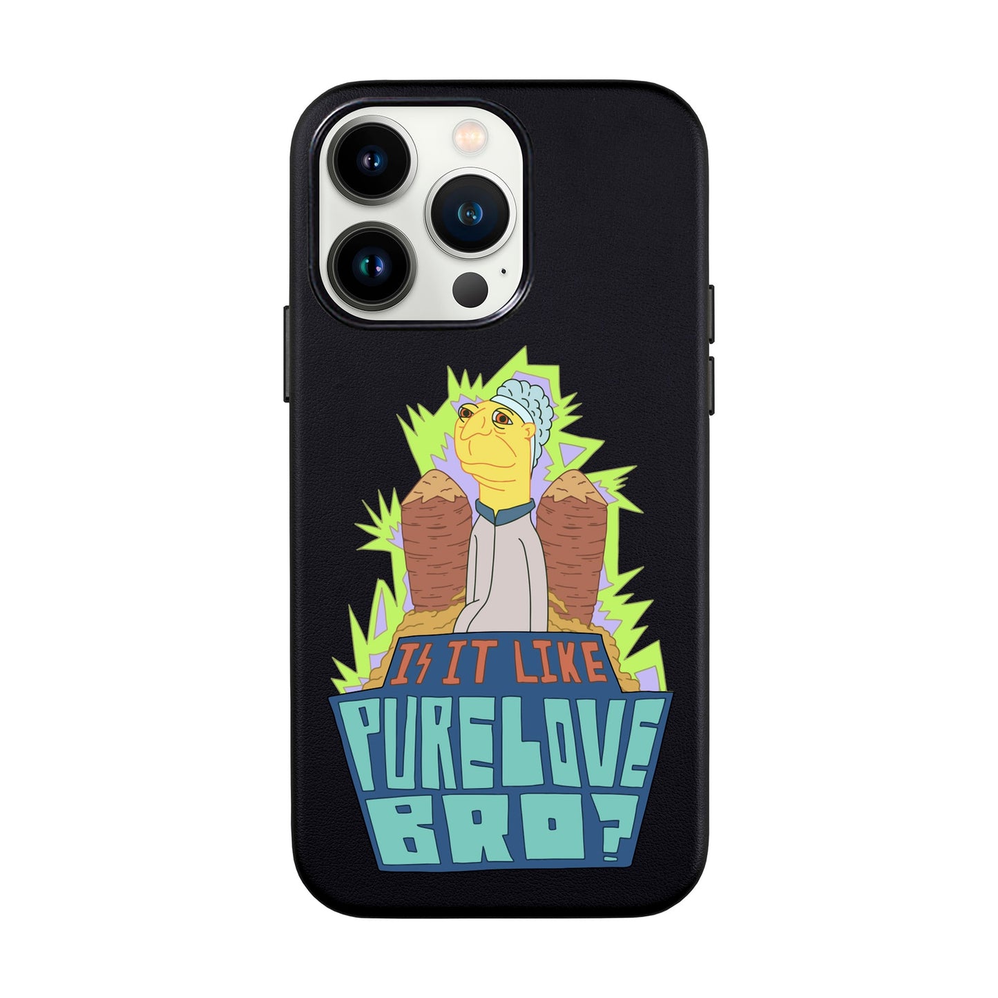 PURE LOVE-iPhone 13 Pro Max Leather Kılıf