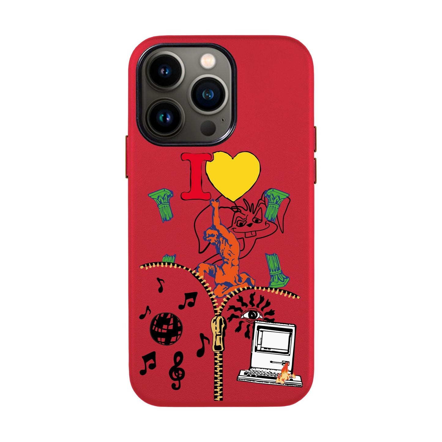 ANTIQUE-iPhone 13 Pro Leather Kılıf