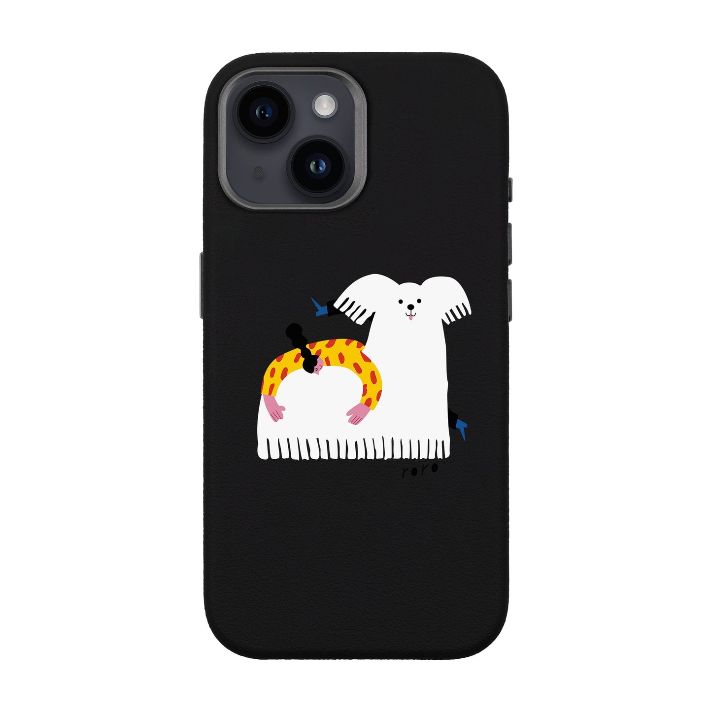 FANCY DOG-iPhone 13 Leather Premium Kılıf MagSafe Özellikli