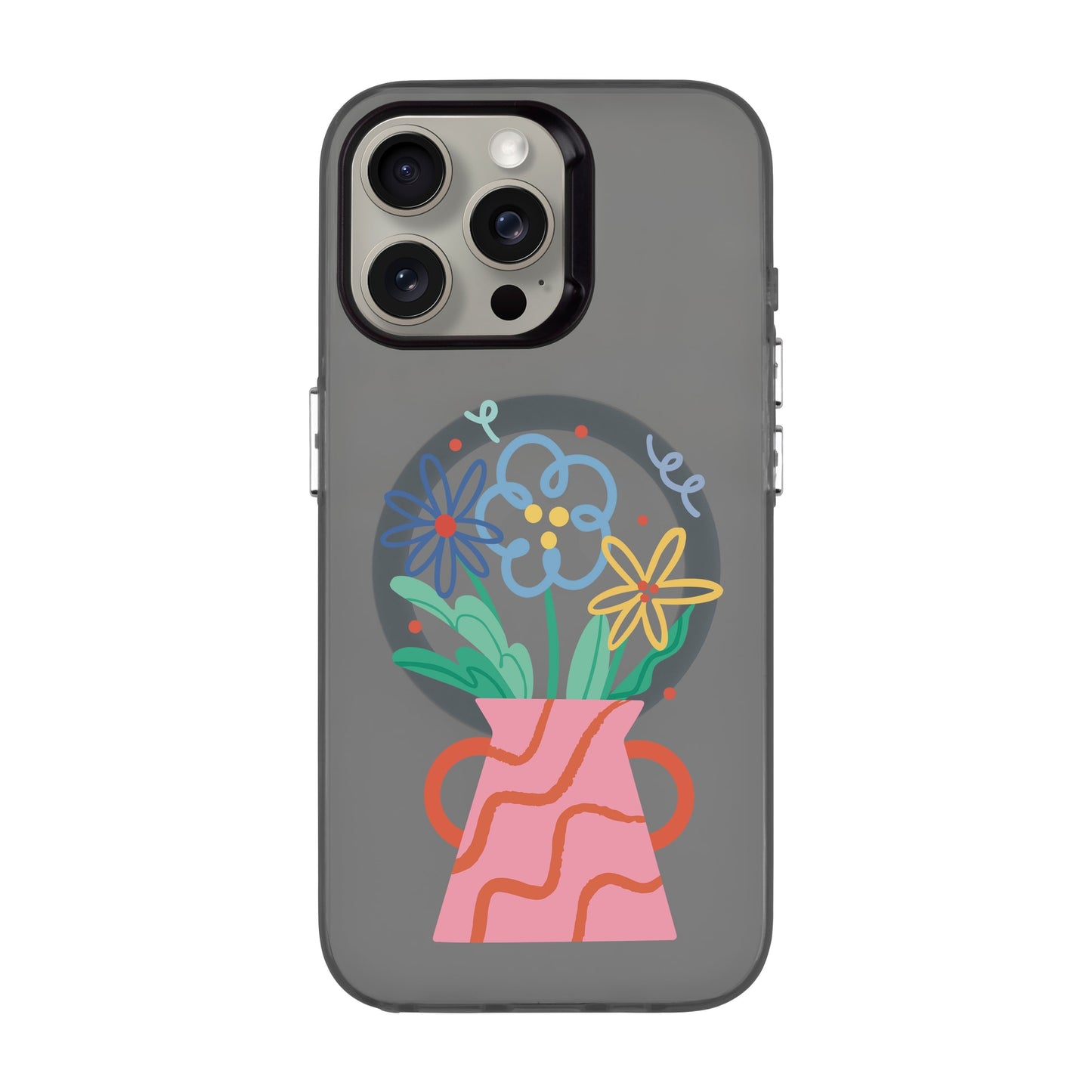 PINK VASE-iPhone 15 Pro Max Hold Kılıf MagSafe Özellikli