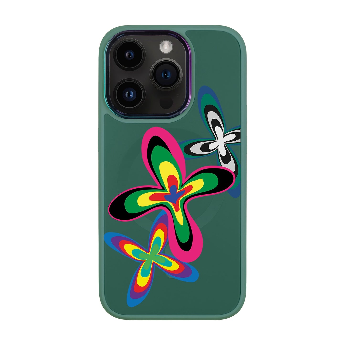 COLOR FLOWER-iPhone 13 Pro Vigor Kılıf MagSafe Özellikli