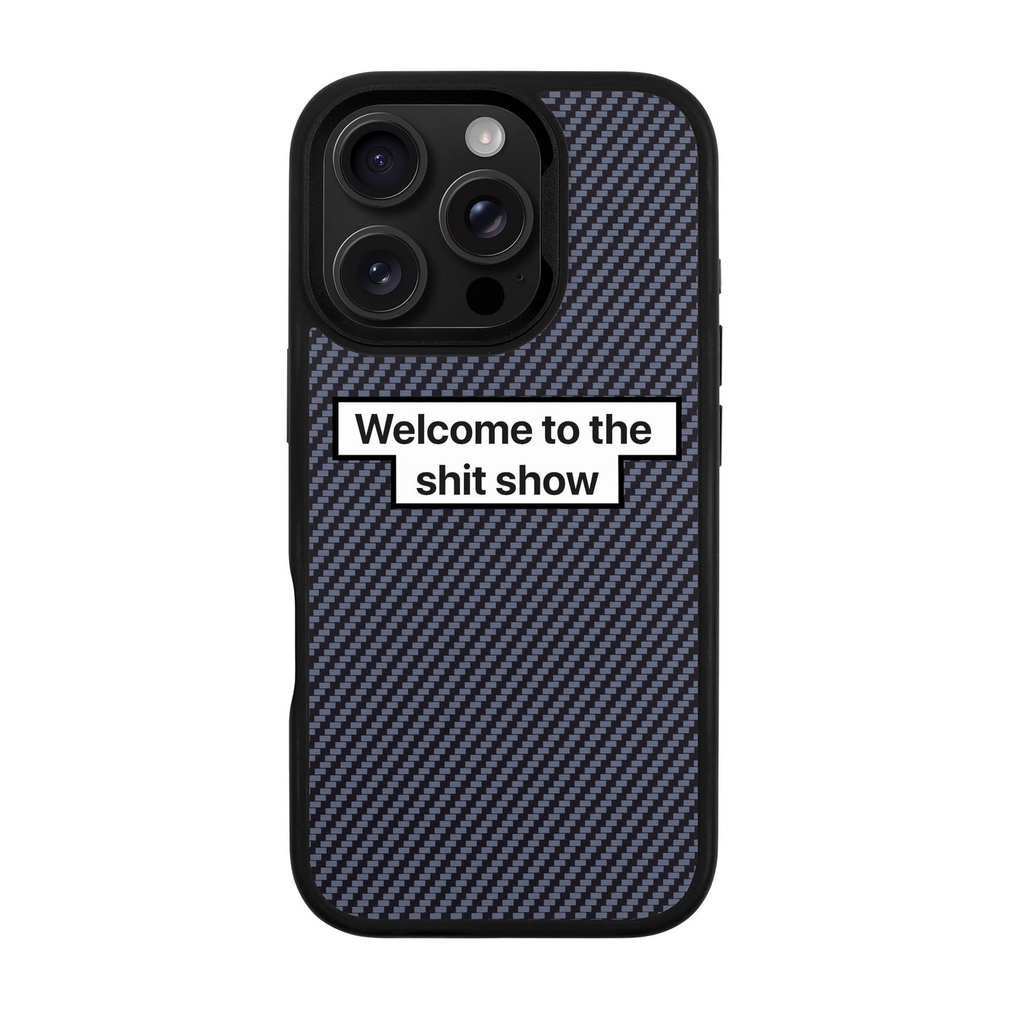 WELCOME-iPhone 16 Pro Plaid Kılıf MagSafe Özellikli
