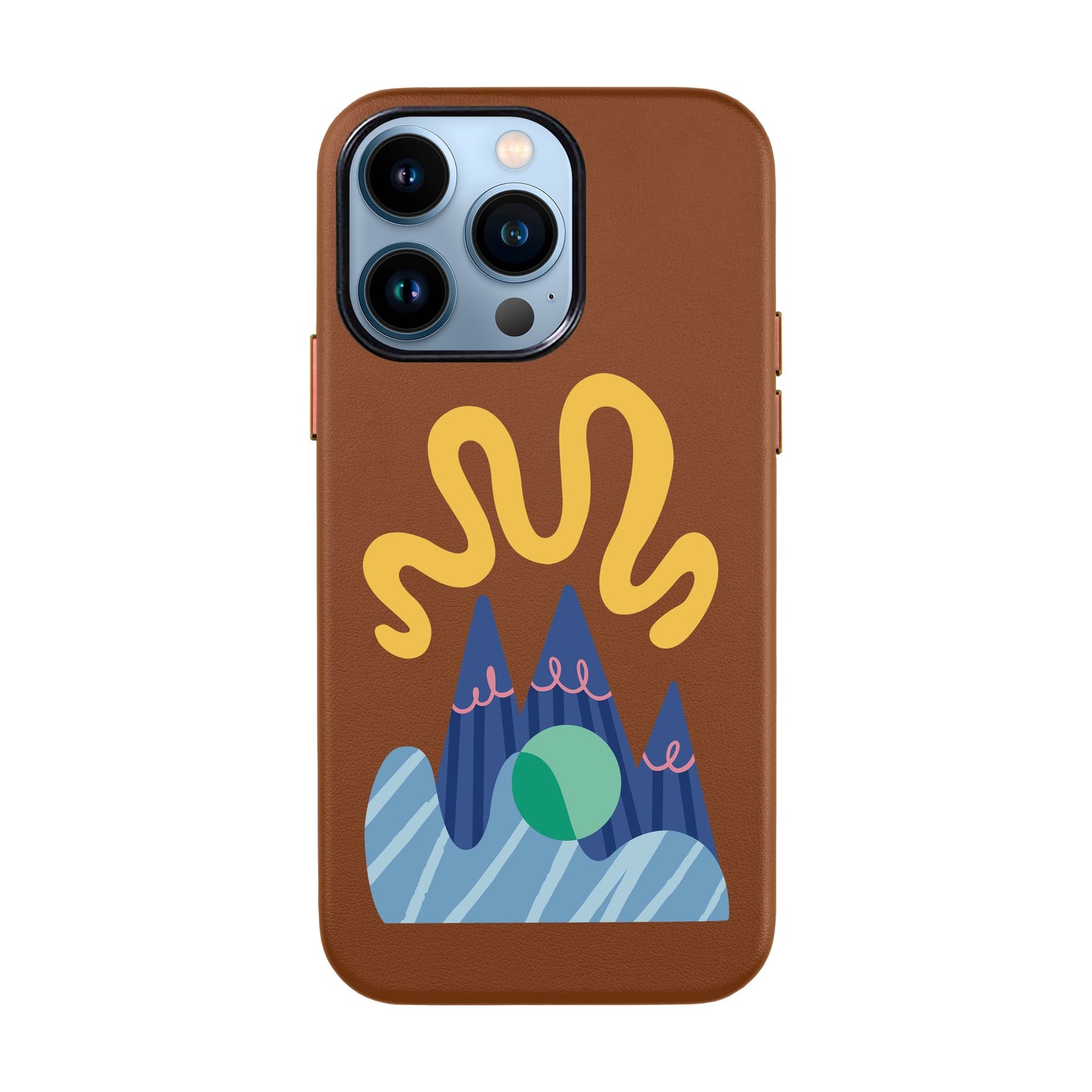 MOUNTAIN-iPhone 13 Pro Leather Kılıf