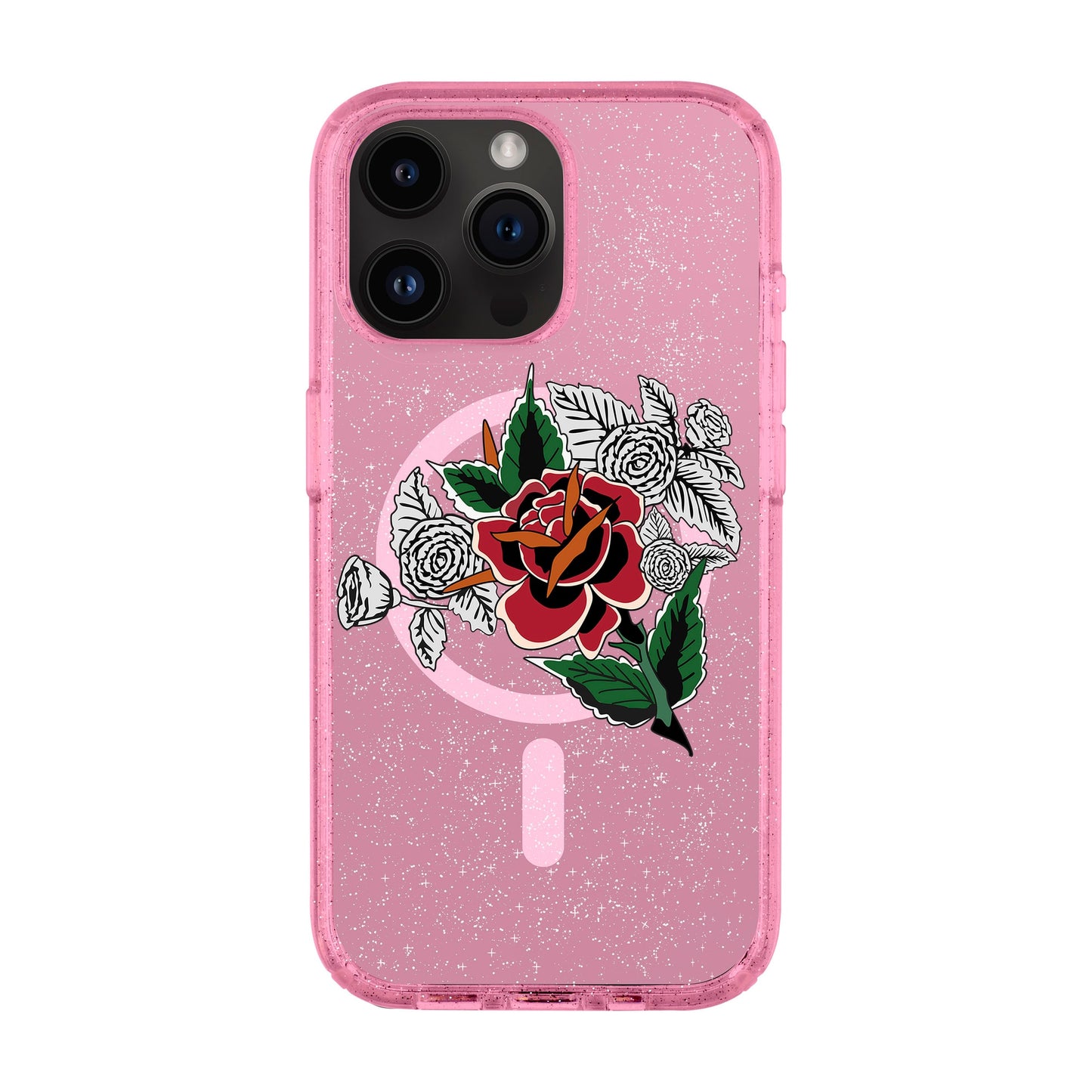 DRY ROSE-iPhone 14 Pro Max Shiny Kılıf MagSafe Özellikli