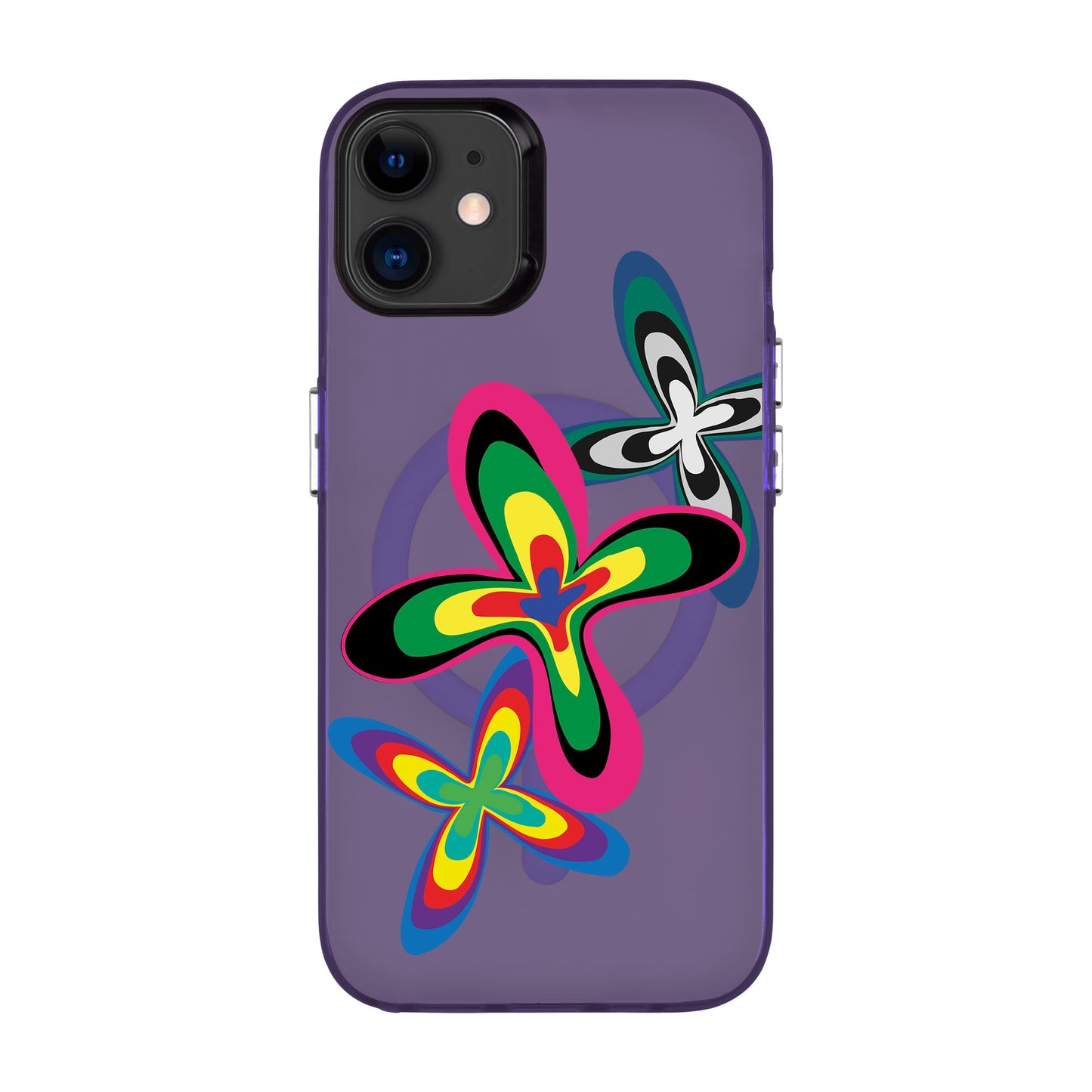 COLOR FLOWER-iPhone 11 Hold Kılıf MagSafe Özellikli