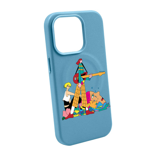 HER BAND-Leather Kılıf MagSafe Özellikli - iPhone 14 Pro Max