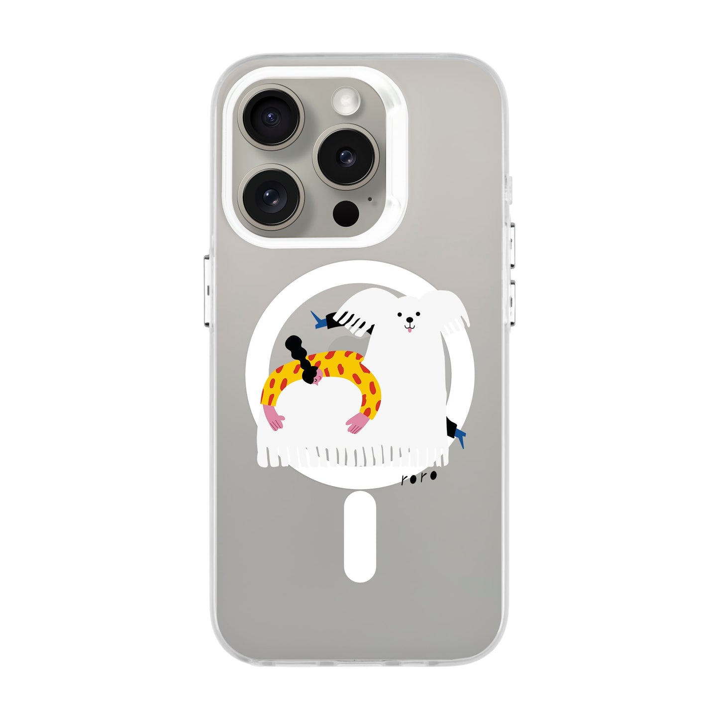 FANCY DOG-iPhone 15 Pro Hold Kılıf MagSafe Özellikli