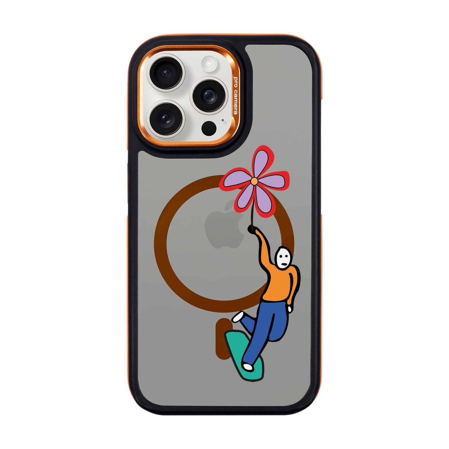 SKATEBOARDER-iPhone 15 Pro Max Dark Kılıf MagSafe Özellikli