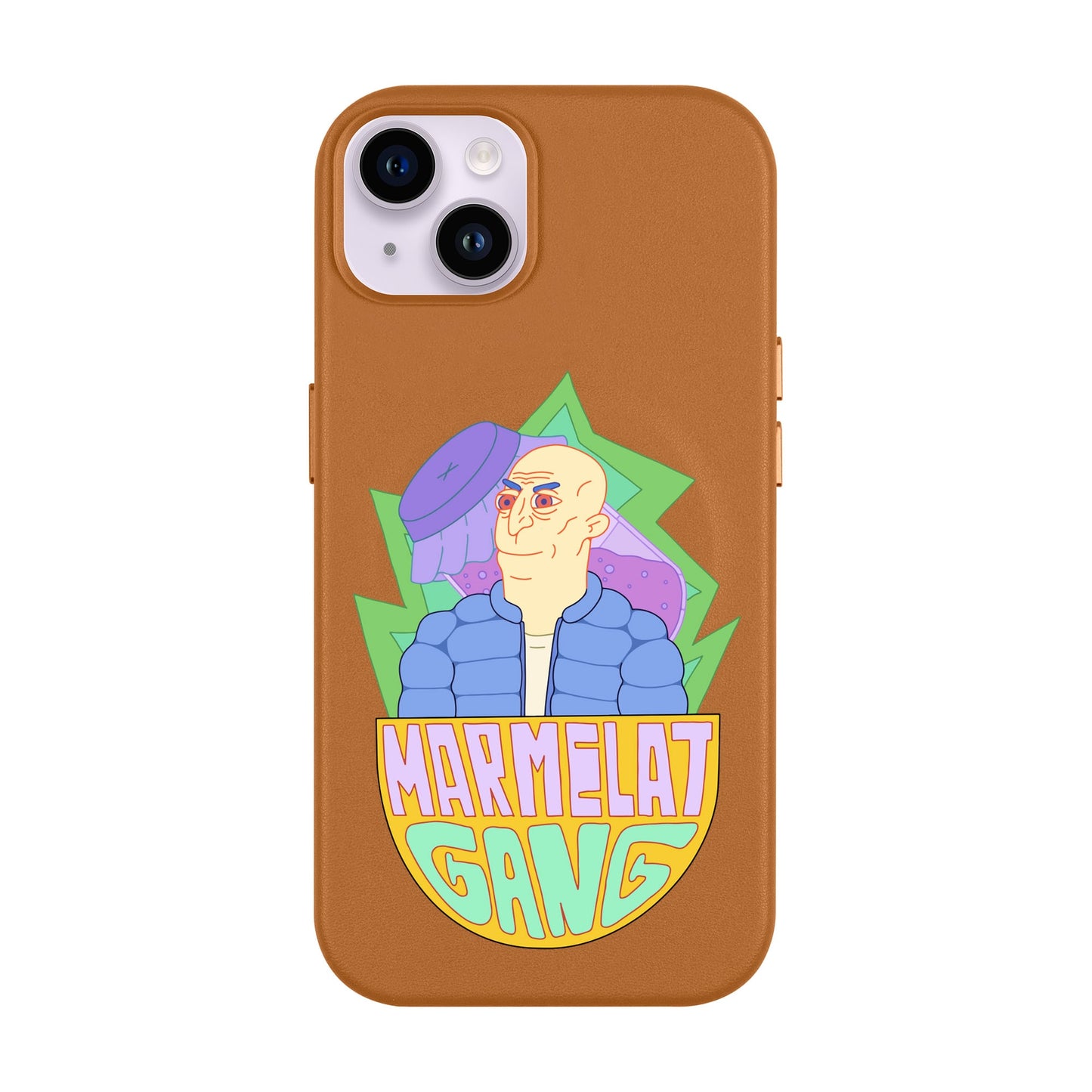 MARMELAT GANG-iPhone 14 Plus Leather Kılıf MagSafe Özellikli