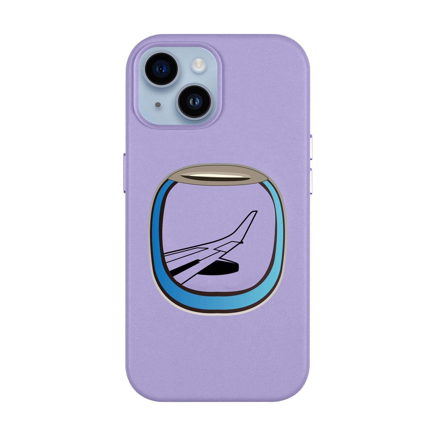 AIRCRAFT WINDOW-iPhone 11 Leather Kılıf MagSafe Özellikli