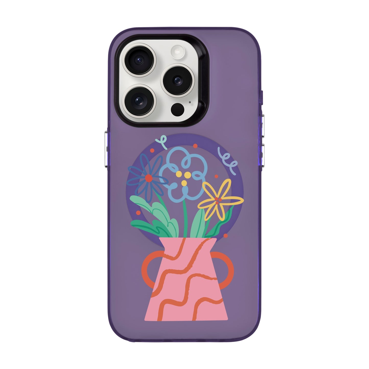 PINK VASE-iPhone 15 Pro Hold Kılıf MagSafe Özellikli