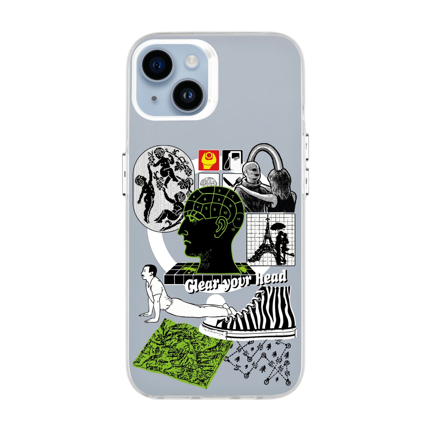 CLEAR YOUR HEAD-iPhone 14 Plus Hold Kılıf MagSafe Özellikli