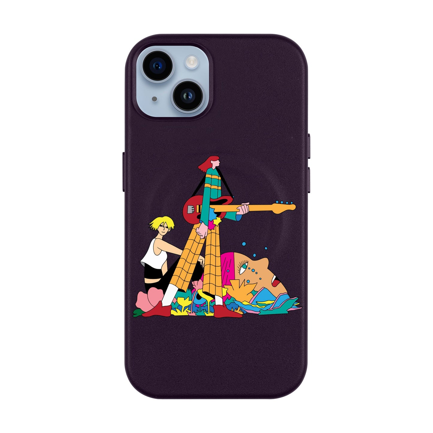 HER BAND-iPhone 14 Plus Leather Kılıf MagSafe Özellikli