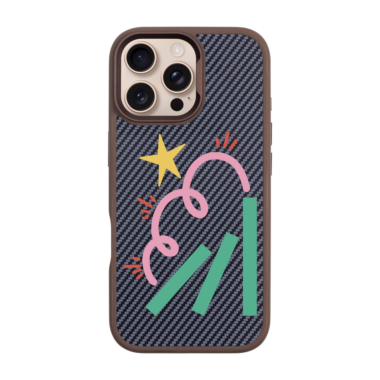 DOMINO-iPhone 16 Pro Max Plaid Kılıf MagSafe Özellikli