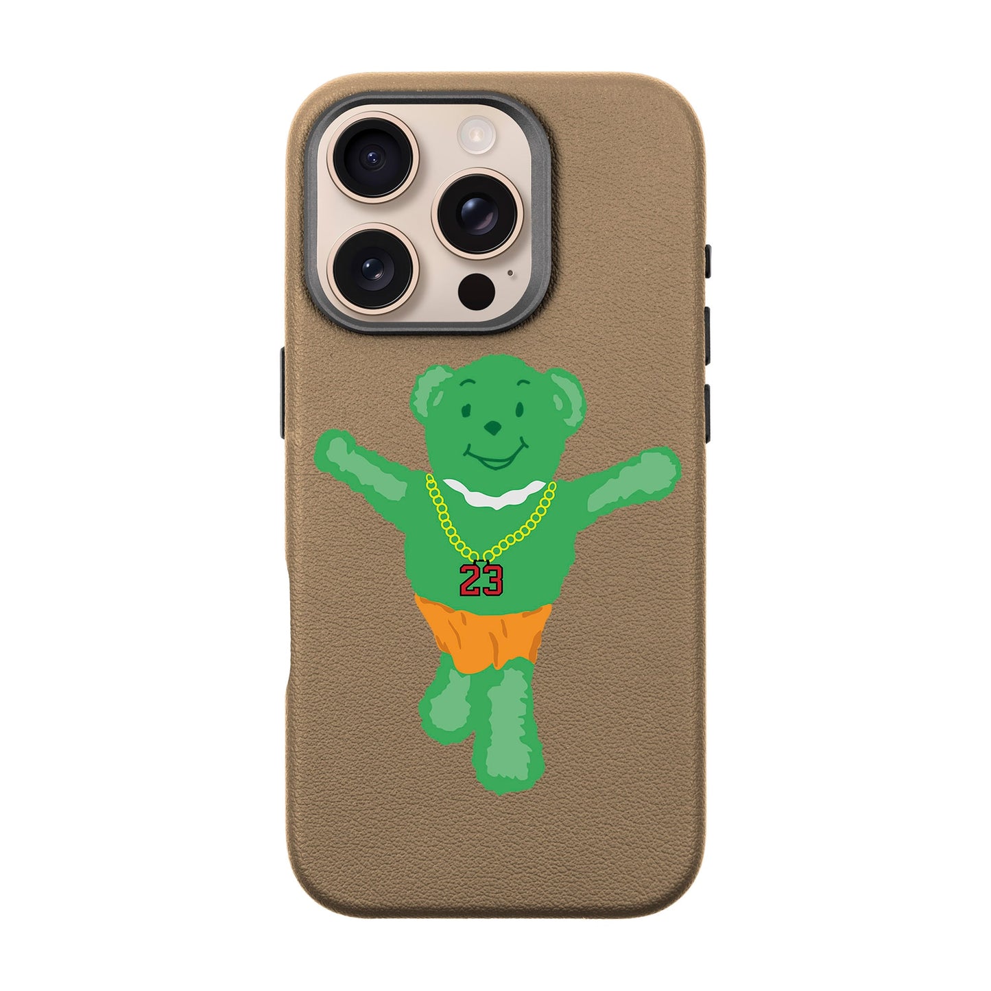 GREEN BEAR-iPhone 16 Pro Leather Premium Kılıf MagSafe Özellikli