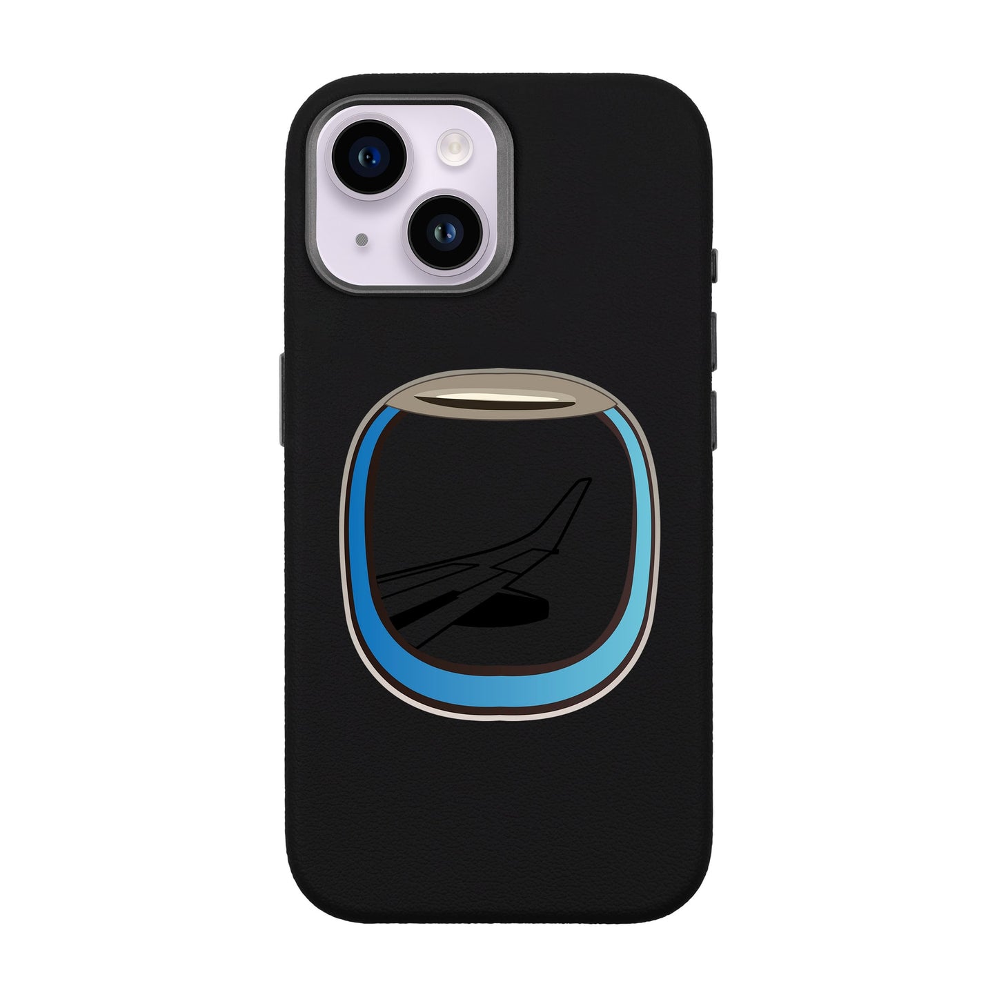 AIRCRAFT WINDOW-iPhone 13 Leather Premium Kılıf MagSafe Özellikli