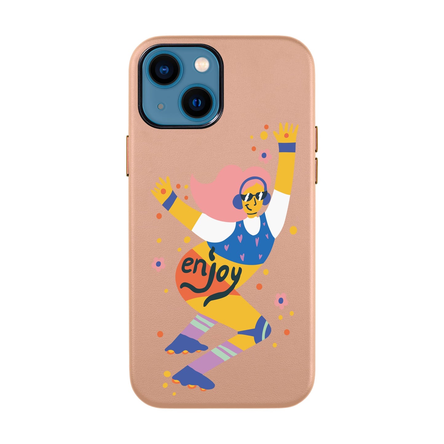 ENJOY-iPhone 14 Leather Kılıf