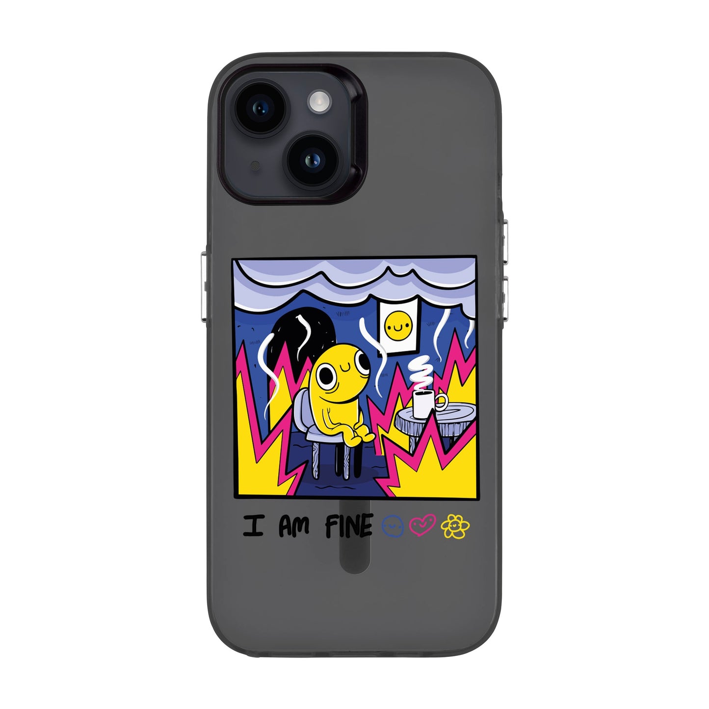 I AM FINE-iPhone 14 Hold Kılıf MagSafe Özellikli