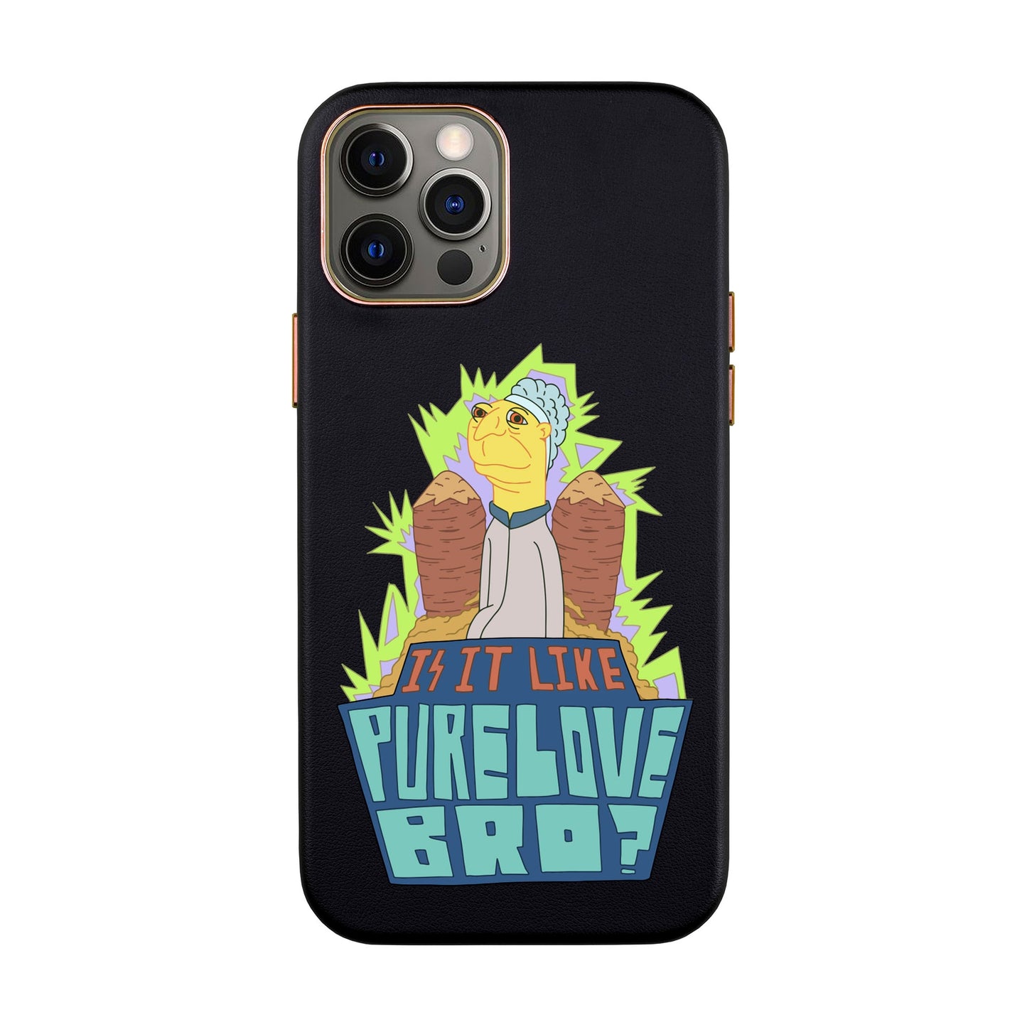 PURE LOVE-iPhone 12 Pro Max Leather Kılıf