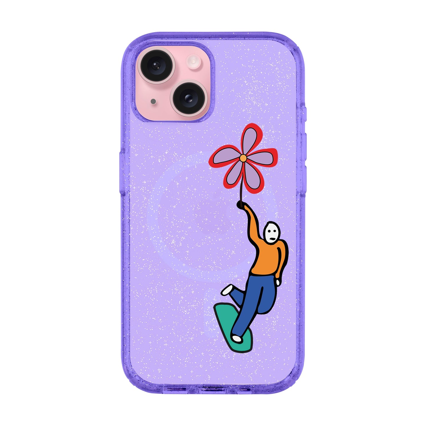 SKATEBOARDER-iPhone 15 Plus Shiny Kılıf MagSafe Özellikli