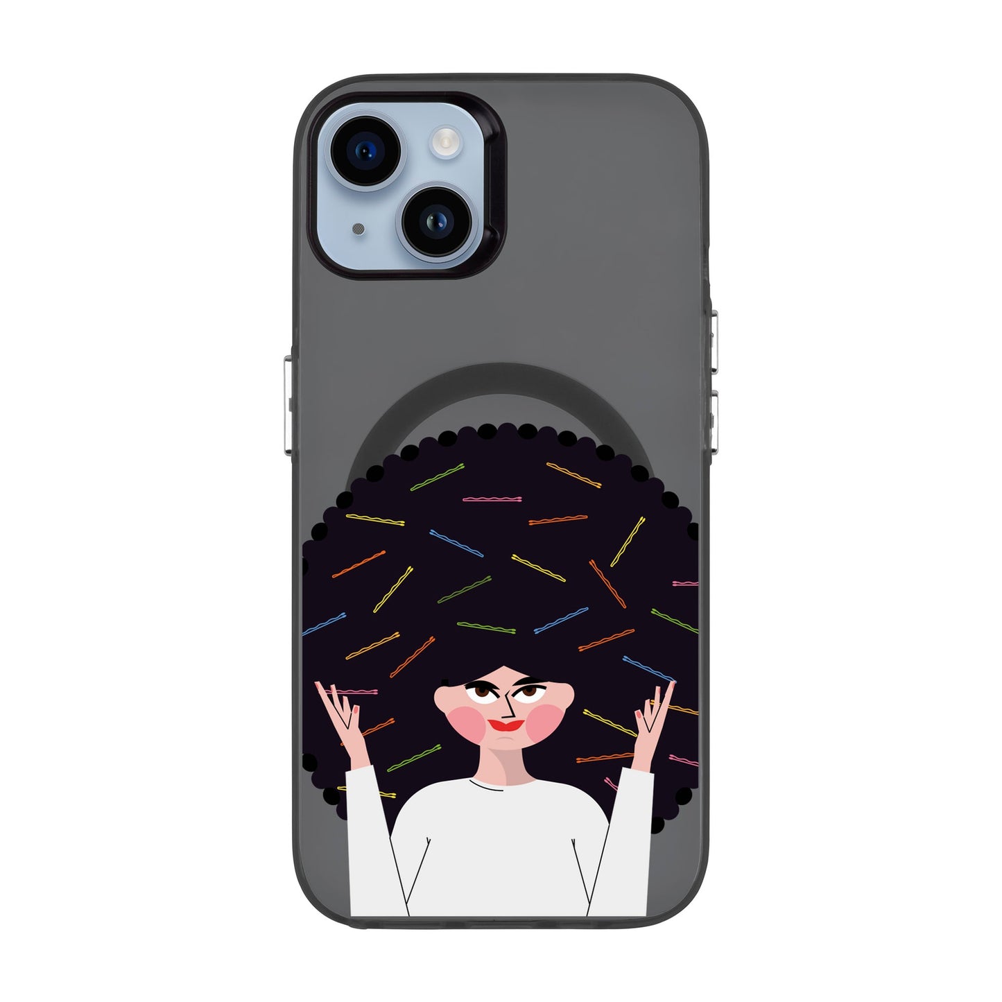 TANGLES OF HAPPINESS-iPhone 14 Plus Hold Kılıf MagSafe Özellikli