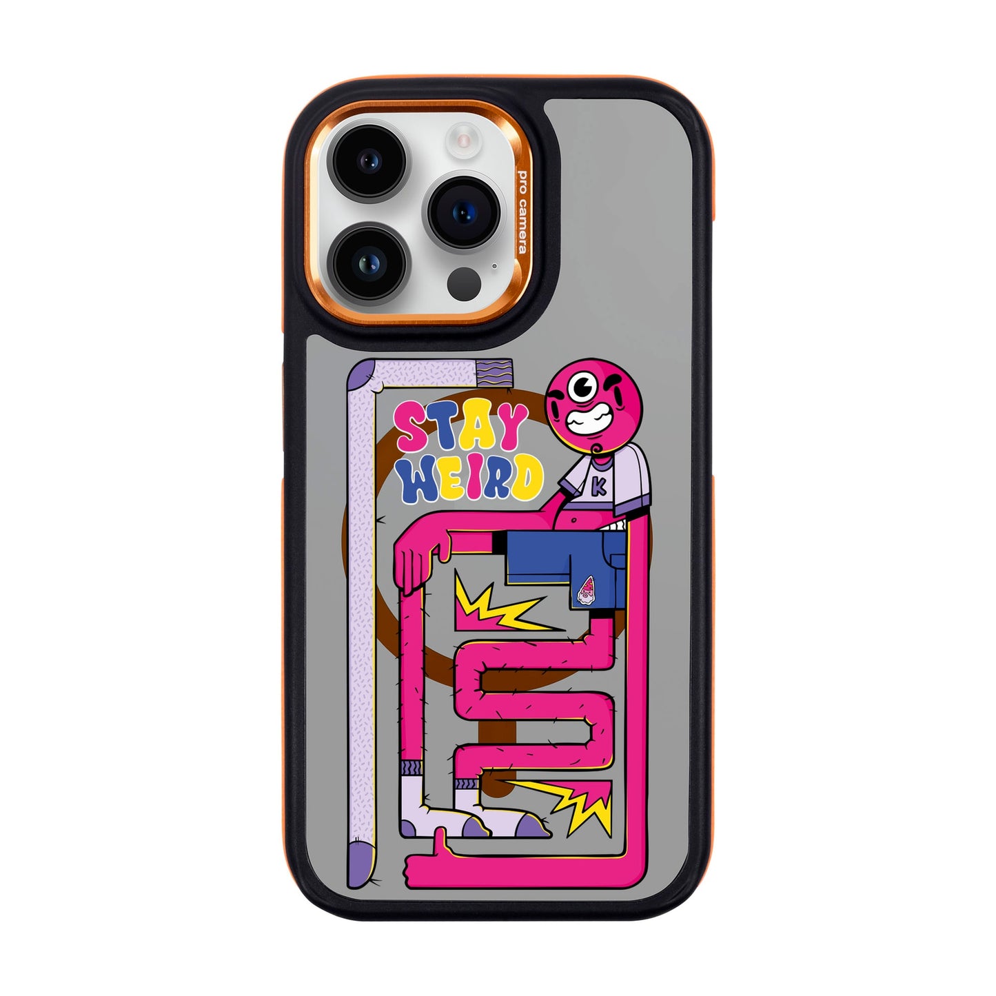 OG TOOTHY-iPhone 14 Pro Max Dark Kılıf MagSafe Özellikli