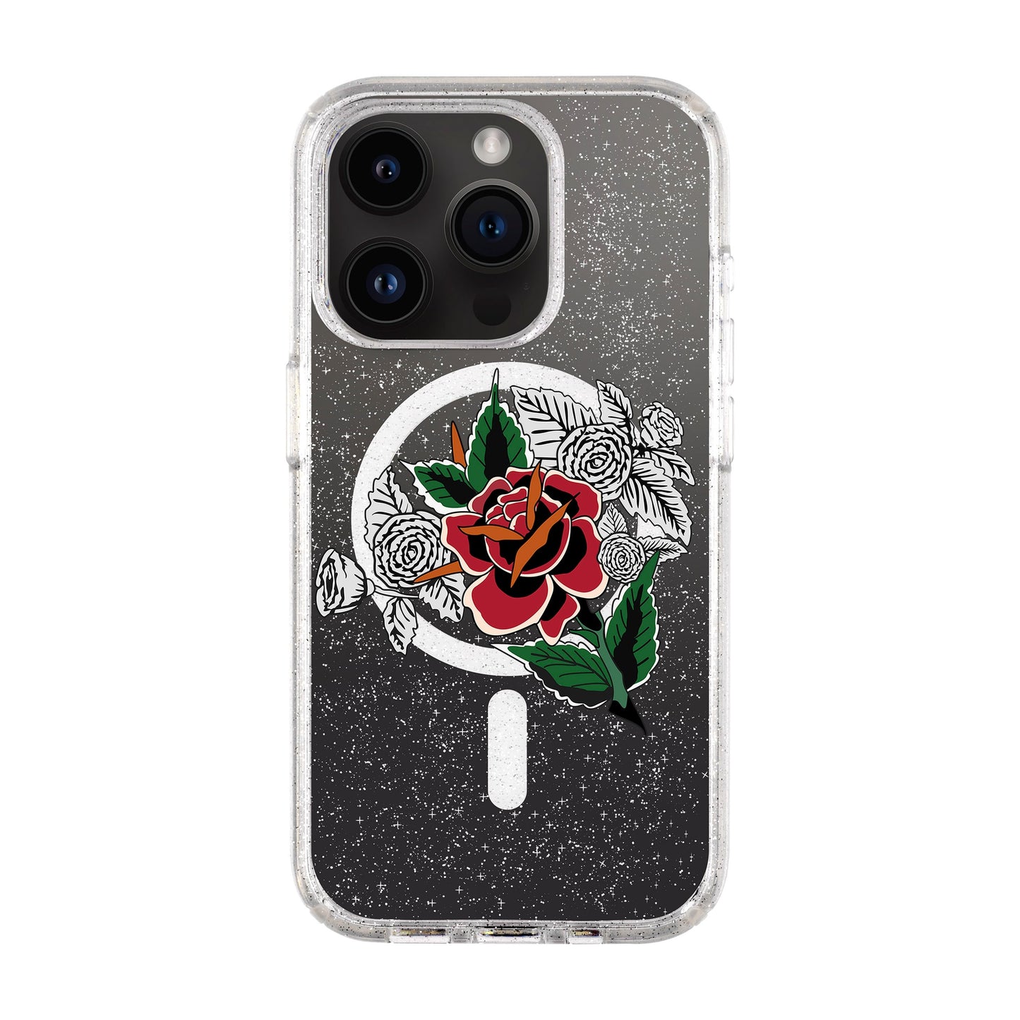 DRY ROSE-iPhone 14 Pro Shiny Kılıf MagSafe Özellikli